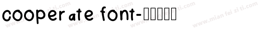 cooperate font字体转换